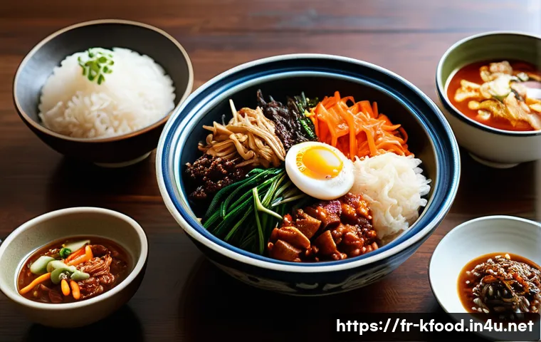 한식의 문화적 상징성 - A traditional Korean dining table set indoors with natural daylight, featuring a harmonious arrangem...